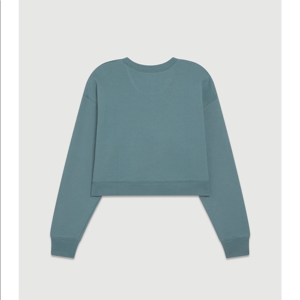 Girlfriend Lagoon 50/50 Cropped Sweatshirt NWT